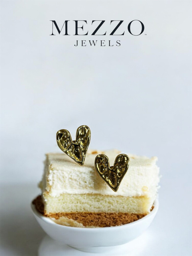 Γυναικεία σκουλαρίκια ~ Golden Heart 🤍~