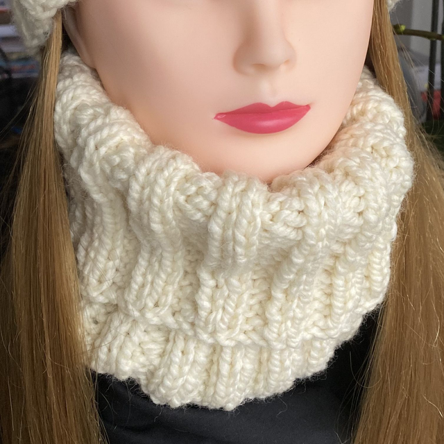 Tour de cou laine Ecru