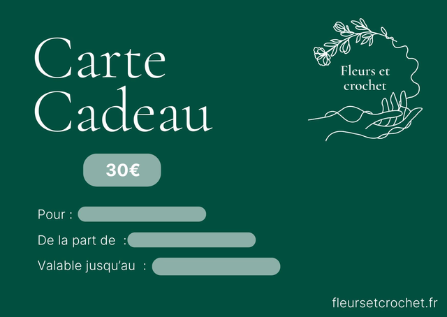 Carte cadeau &quot;petite folie&quot;