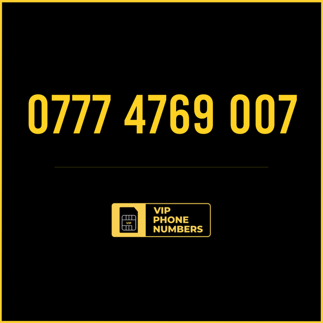 0777 4769 007 - VIP Gold Phone Number 