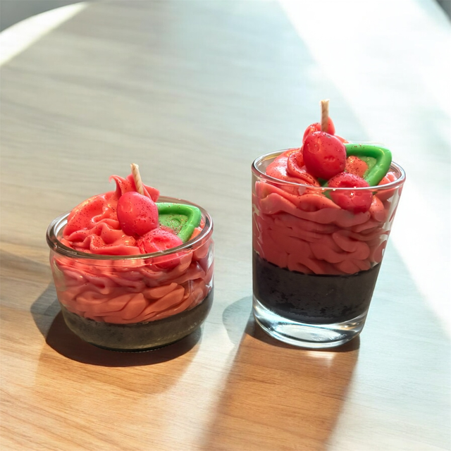 Bougie gourmande cerise noire explosive 