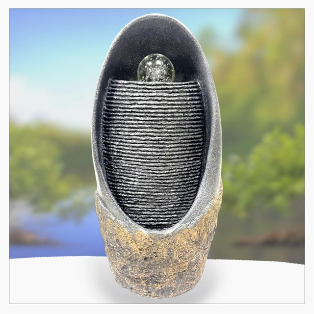 "Vase oriental XL" - Fontaine en résine 60 cm