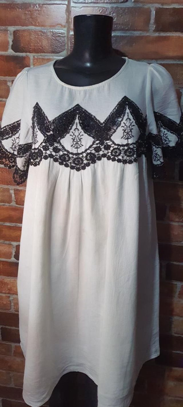 Vestido Com Detalhes De Renda, T/M
