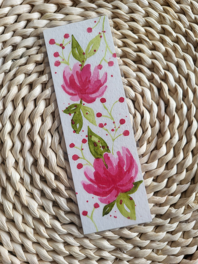 Marque-page un nénuphar rose 