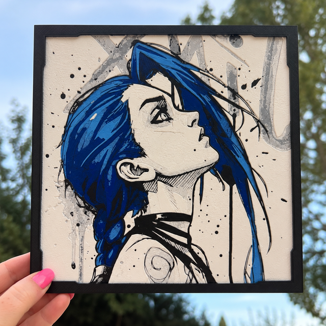 Jinx – Arcane HueForge Wall Art