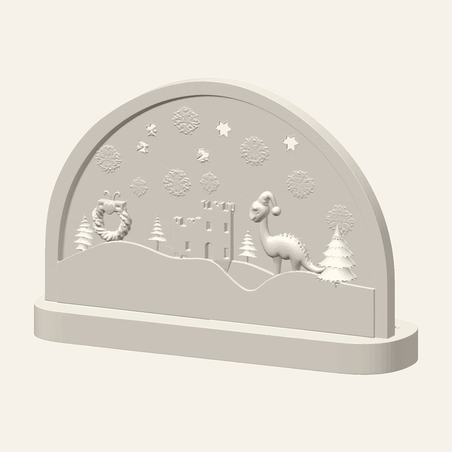 Nessie Christmas Lamp