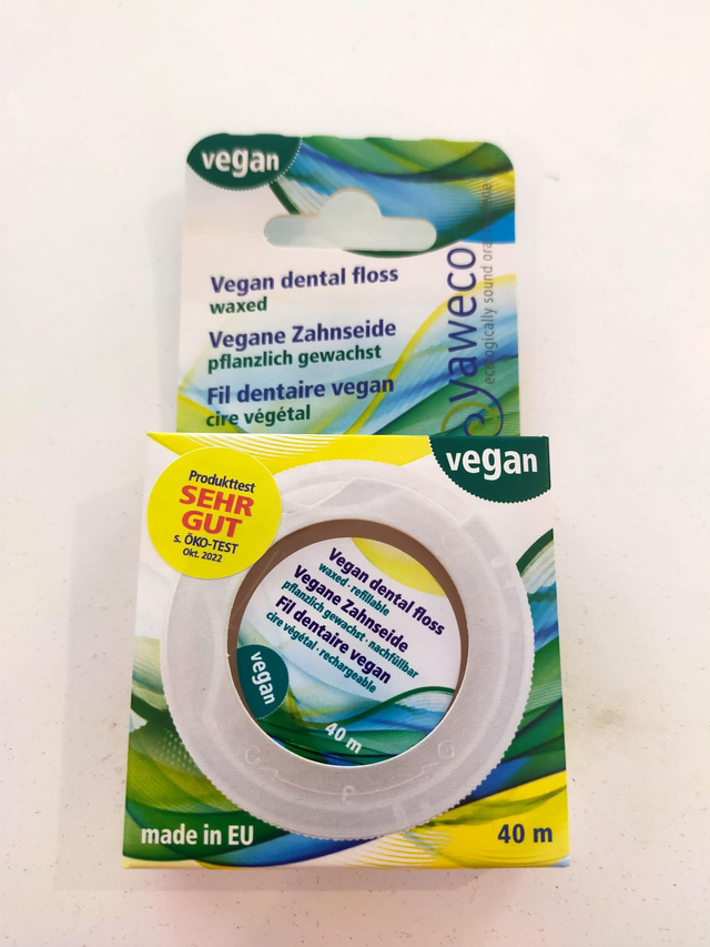  Yaweco Natural Vegan Dental Floss 40m
