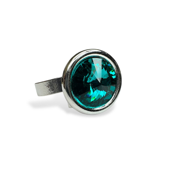 Ring RIVOLI ROLL Blue Zirkon, Türkis