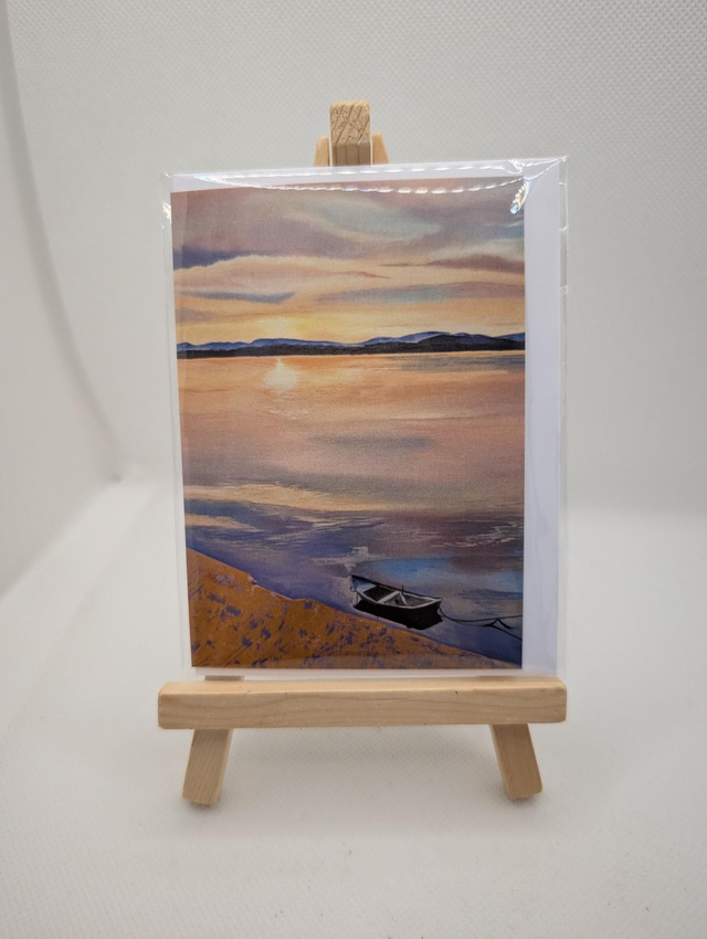 Sunset over Newburgh Note card