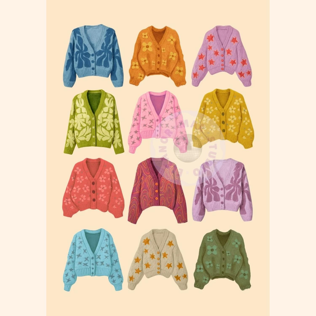 'Cardigan' - A4 Print