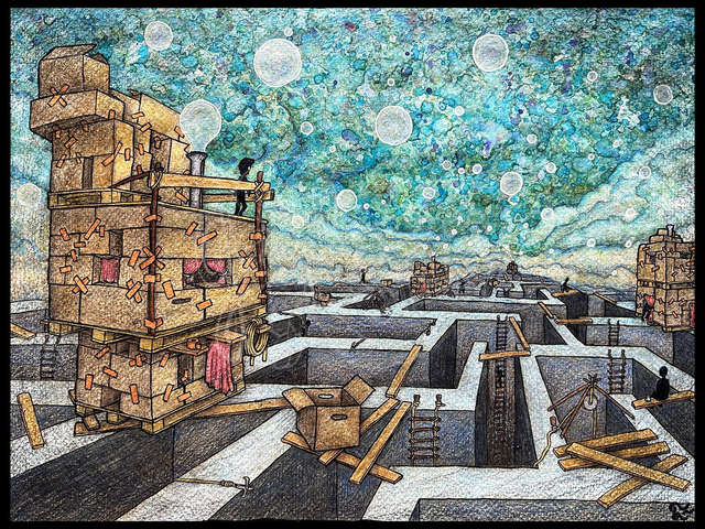 &quot;Life in a maze&quot; Print