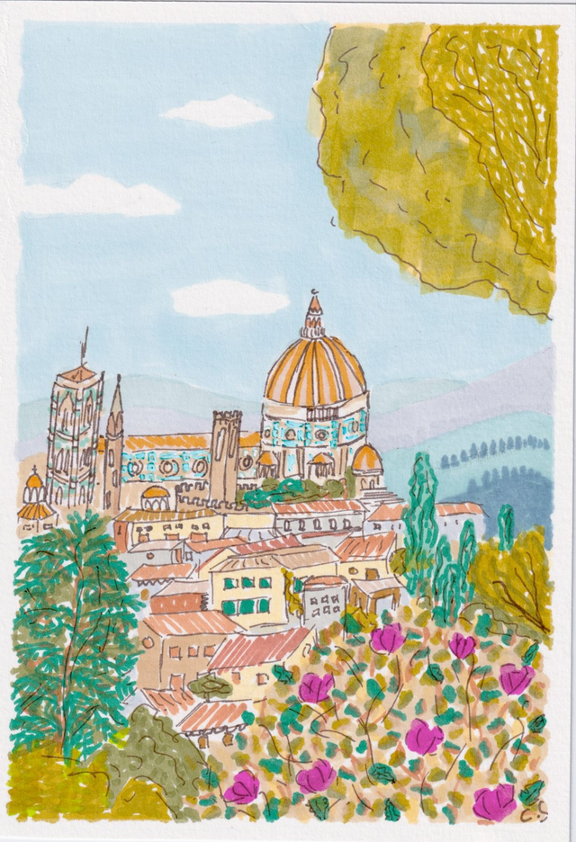 Balade fleurie à Florence 