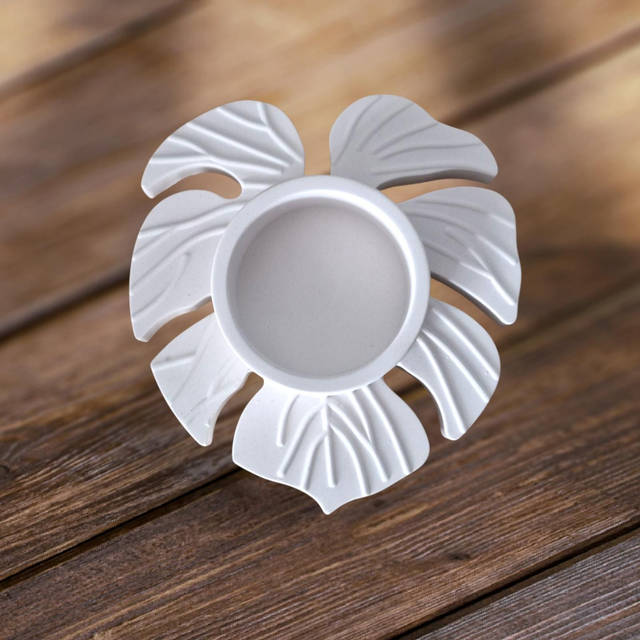 Teelichthalter "Monstera"