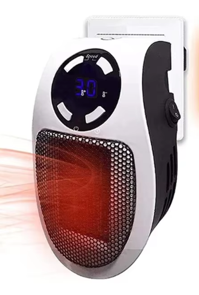 Luxe stopcontact kachel 350 Watt met afstandbediening - Wit 