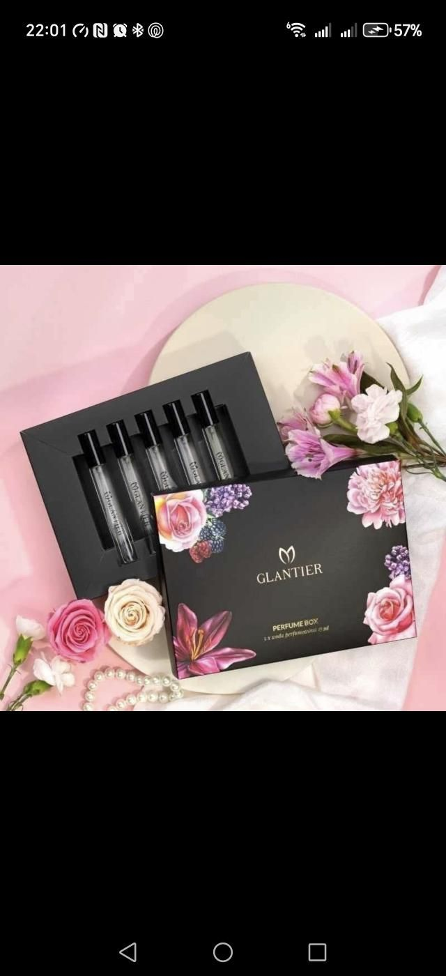 Glantier Box 15 ml x 5 dames Si, Coco Mademoiselle, Black Opium, Good Girl, My Way