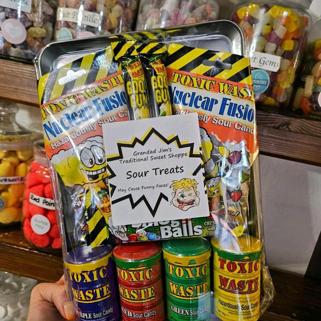 Toxic waste gift tray