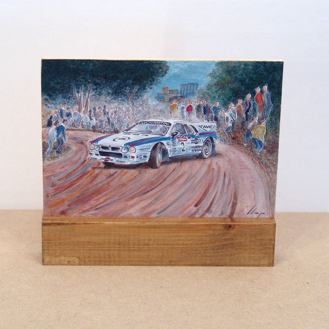 Artimotor pie vertical 14x13 - 1983 Markku Alen (Lancia 037) 1º R. Sanremo