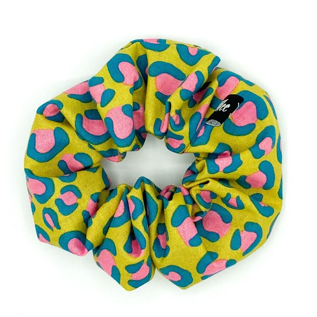 Rightsized Scrunchie - Yellow Leopard