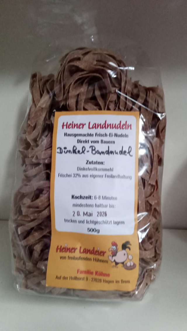 Dinkel Bandnudeln 
