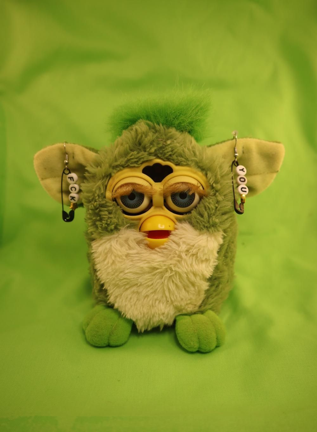 Paire boucle d'oreilles "fck you"