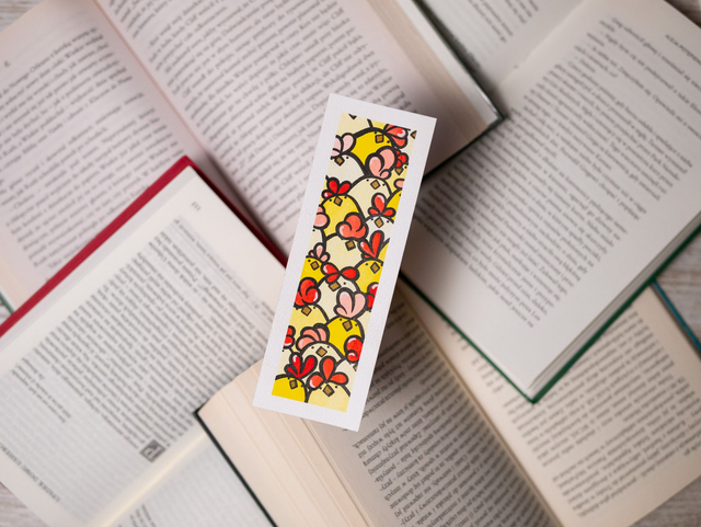 KURCZAKI zakładka do książki, ręcznie malowana akwarela