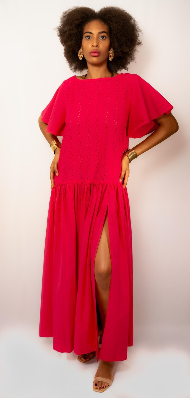 Robe Filibo longue fuchsia 