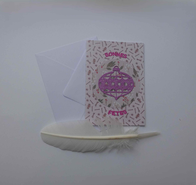 Bonnes fêtes de fin d&#039;année en rose