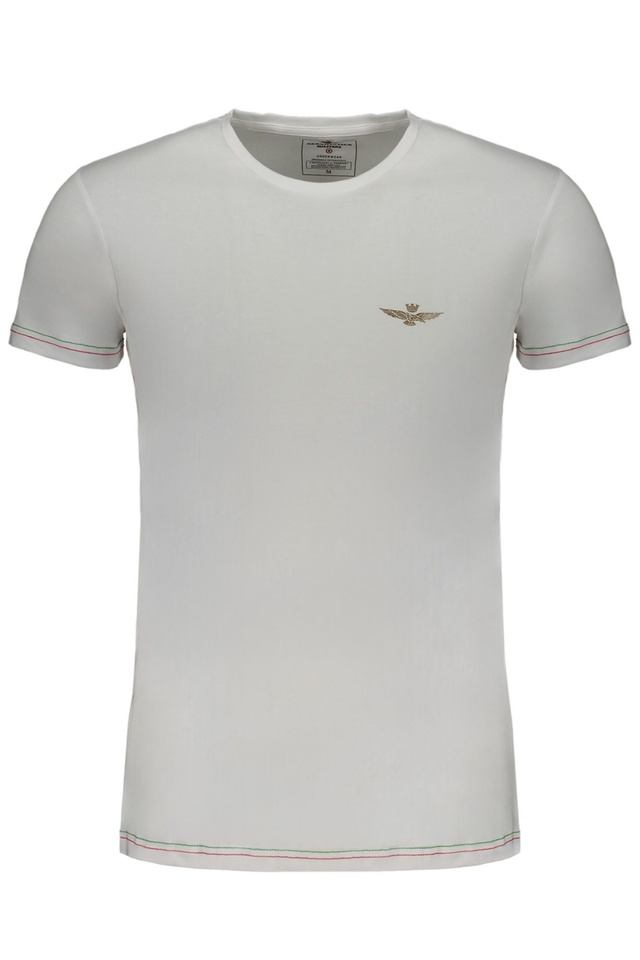 AERONAUTICA MILITARE T-SHIRT MANICHE CORTE UOMO BIANCO
