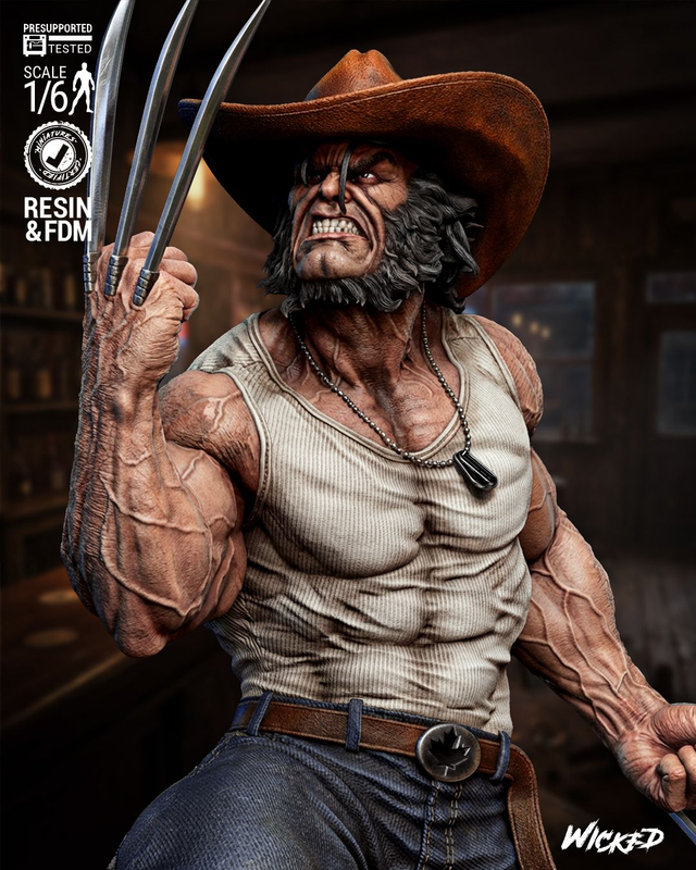 STATUE LOGAN WOLVERINE série X-men comics