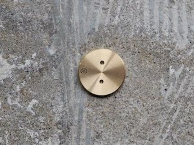 Brass Coin Incense Holder - Double Holes