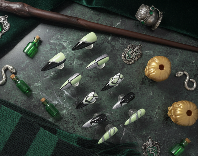 Press-On Nails « Serpentard » 🐍