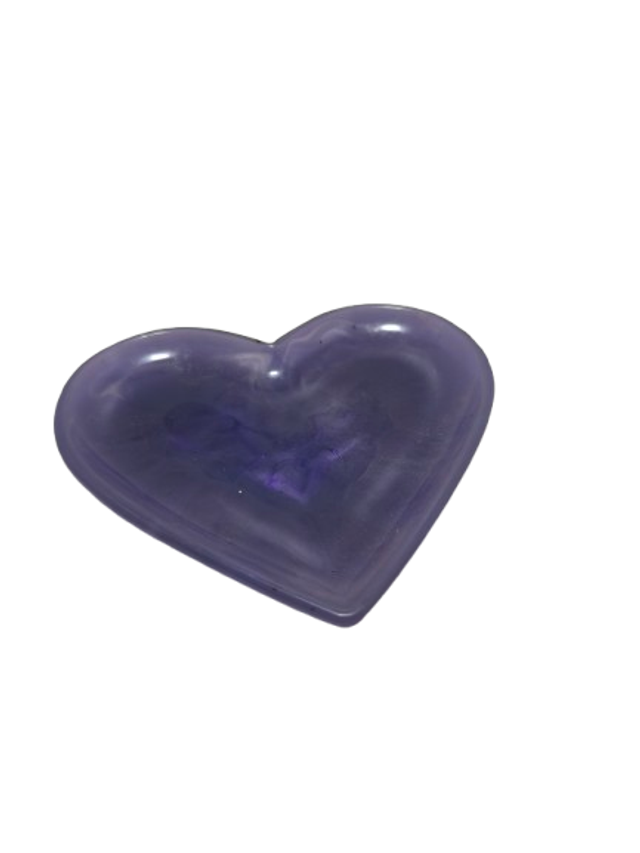 Vide poche cœur violet
