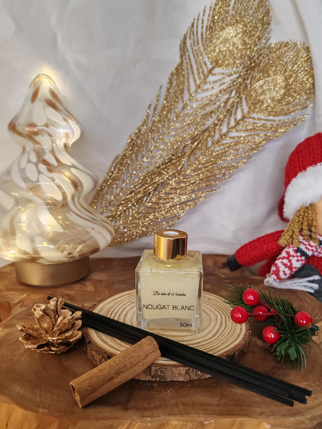 Diffuseur à bâtonnets Nougat blanc 50ml
