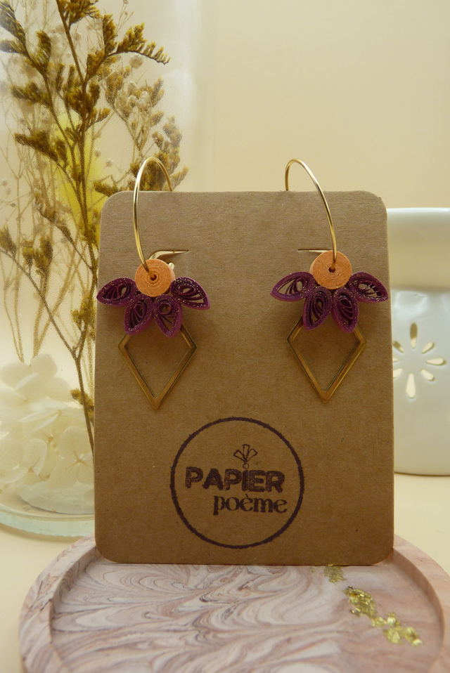 Modèle Apache - Prune et saumon