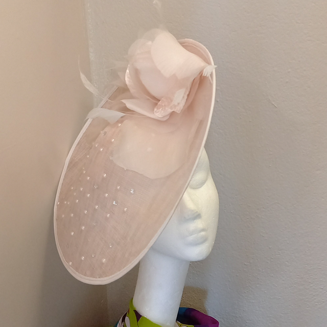 💗Mel pink nude headpiece 