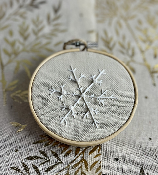 Tambour *flocon perlé*