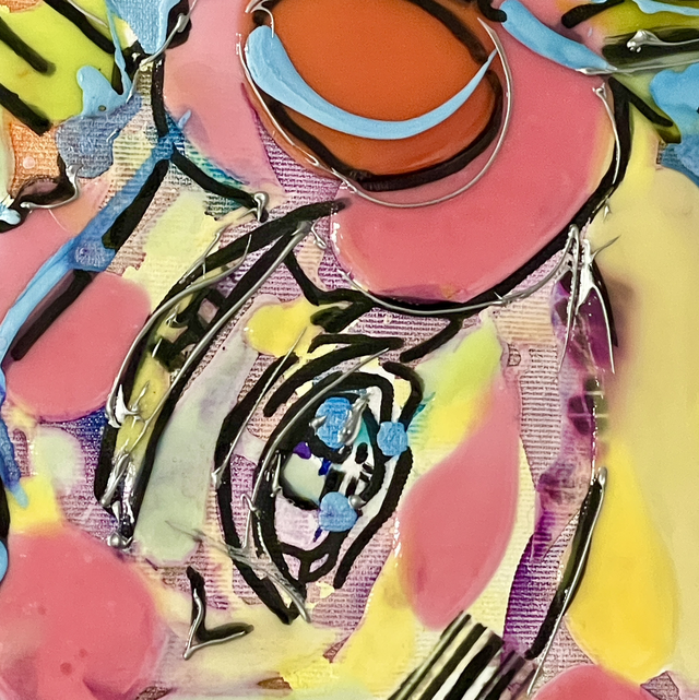 Androïd in Love - 50x50cm - 2024