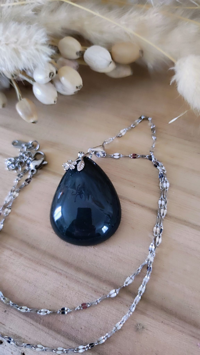 Pendentif Obsidienne Oeil céleste