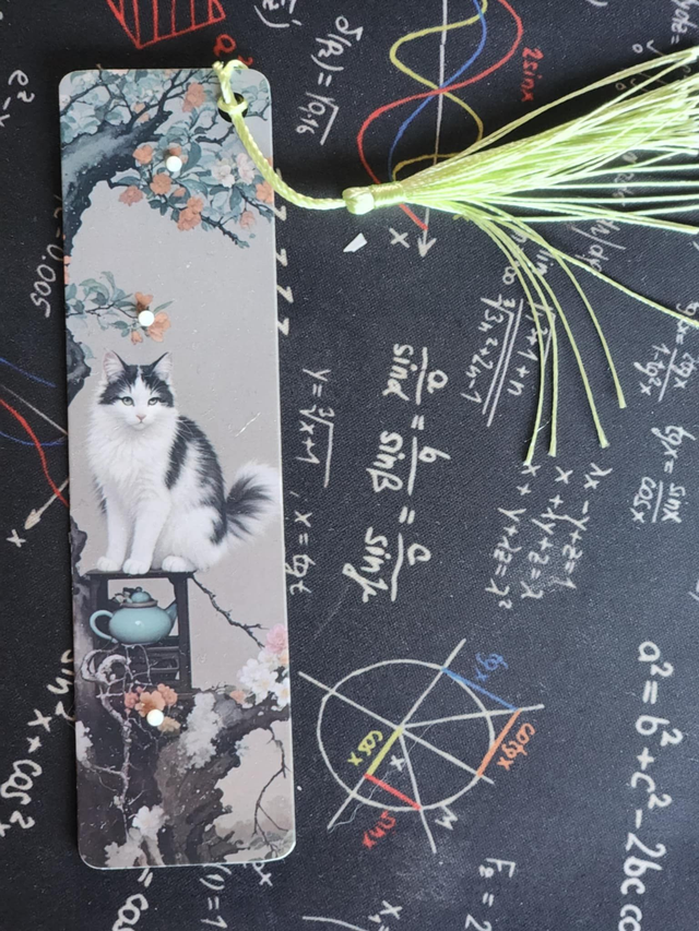 Marque-page  8 &quot;chat zen&quot; 