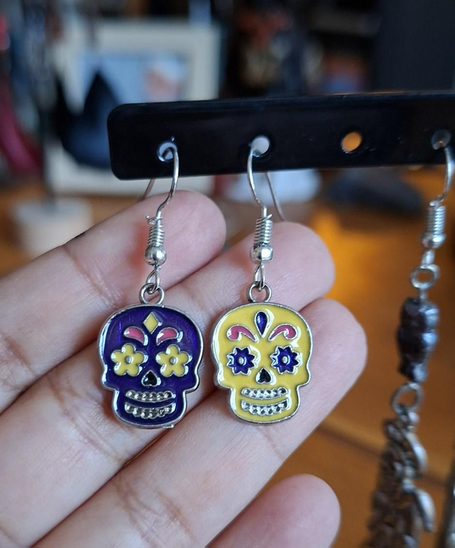 Boucles d&#039;oreilles calavera