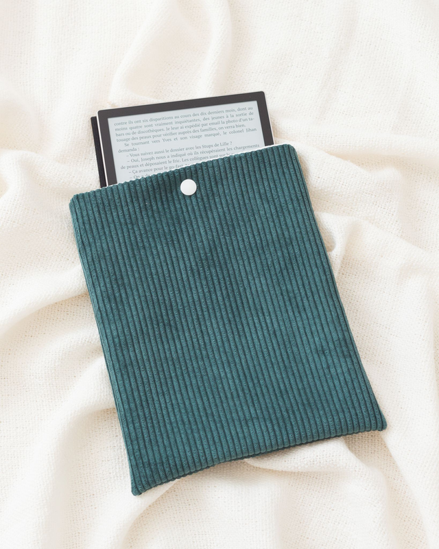 Pochette à livre velours Sapin - Petit format