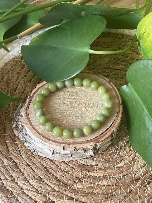 Bracelet Jade vert du Canada