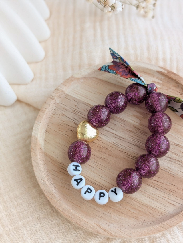 Bracelet Liberty Glowy Violet enfant 