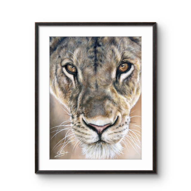 Tirage d’art Lionne 