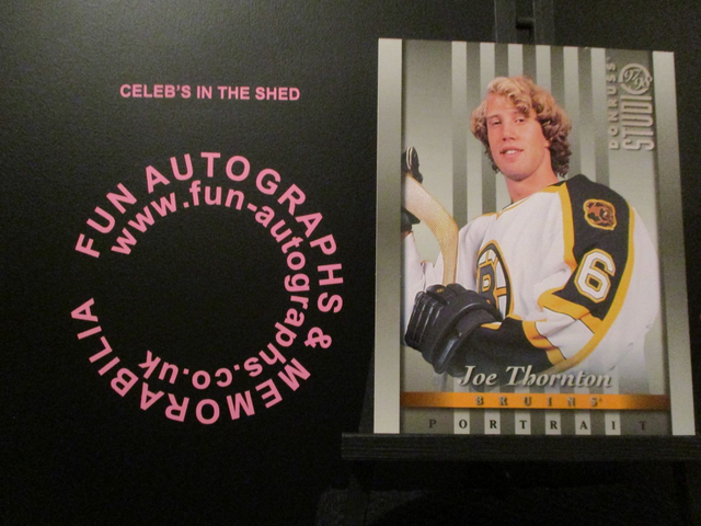 Joe Thornton - NFL 1997 Donruss Studio Ice Hockey Original 10x8 Trading Card #22 (A)