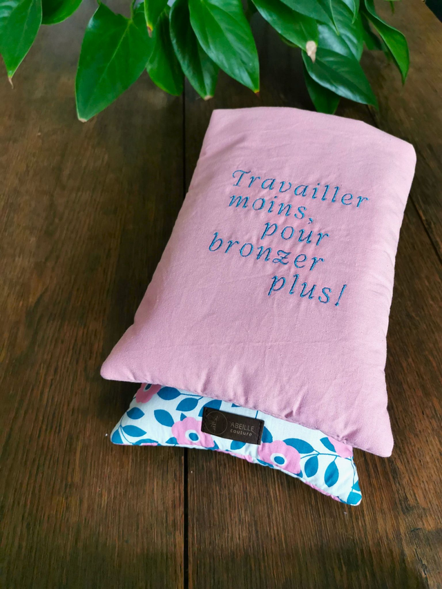 🌸 Pochette à livre - Travailler moins, pour bronzer plus!