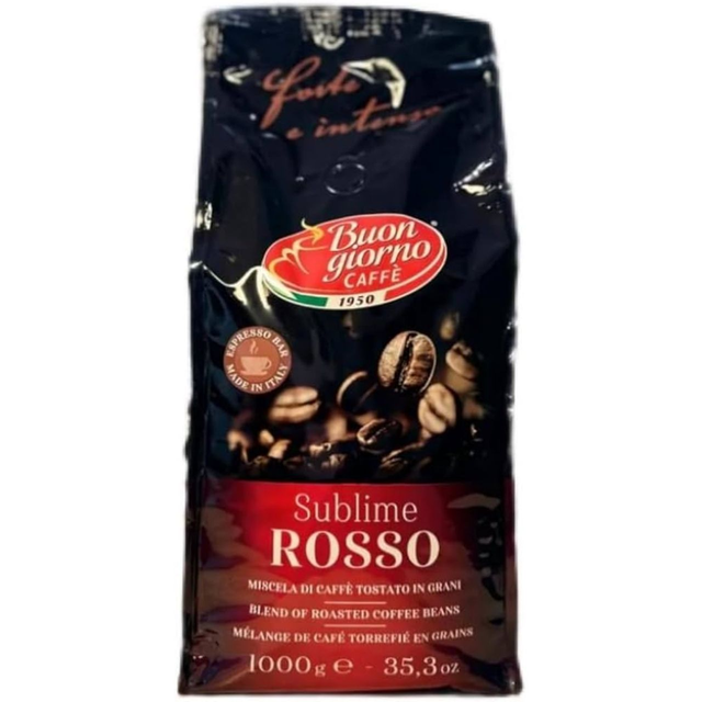 Buon Giorno Sublime Rosso Whole Roasted Coffee Beans 1kg