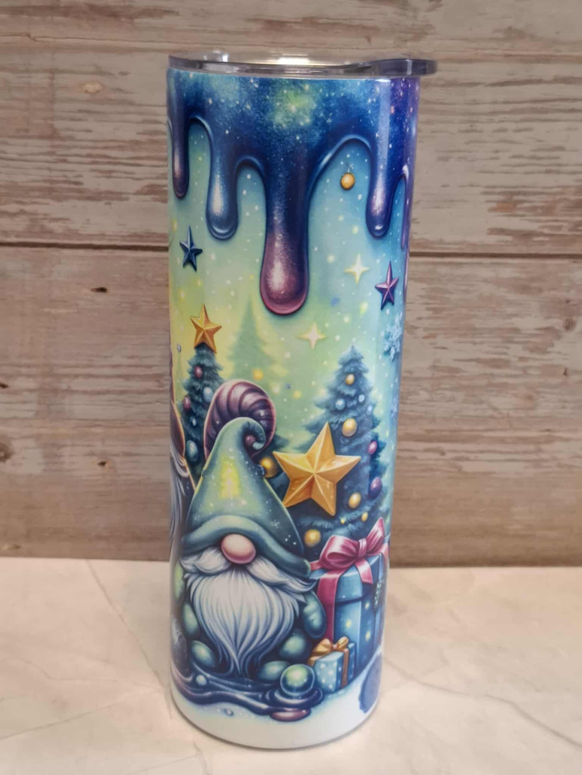 Gourde canette gnome de Noël