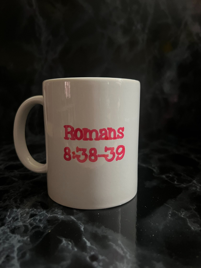 Seconds - Romans 8:38-39 Mug Red 