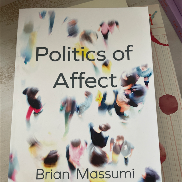 Politics Of Affect - Brian Massumi
